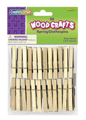 CLOTHESPINS SPRING 3-3/8 INCH PACK OF 50