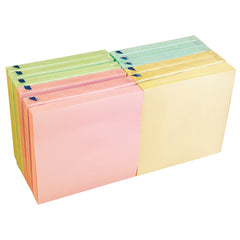 Notes Sticky Rainbow 76X76 Pk12
