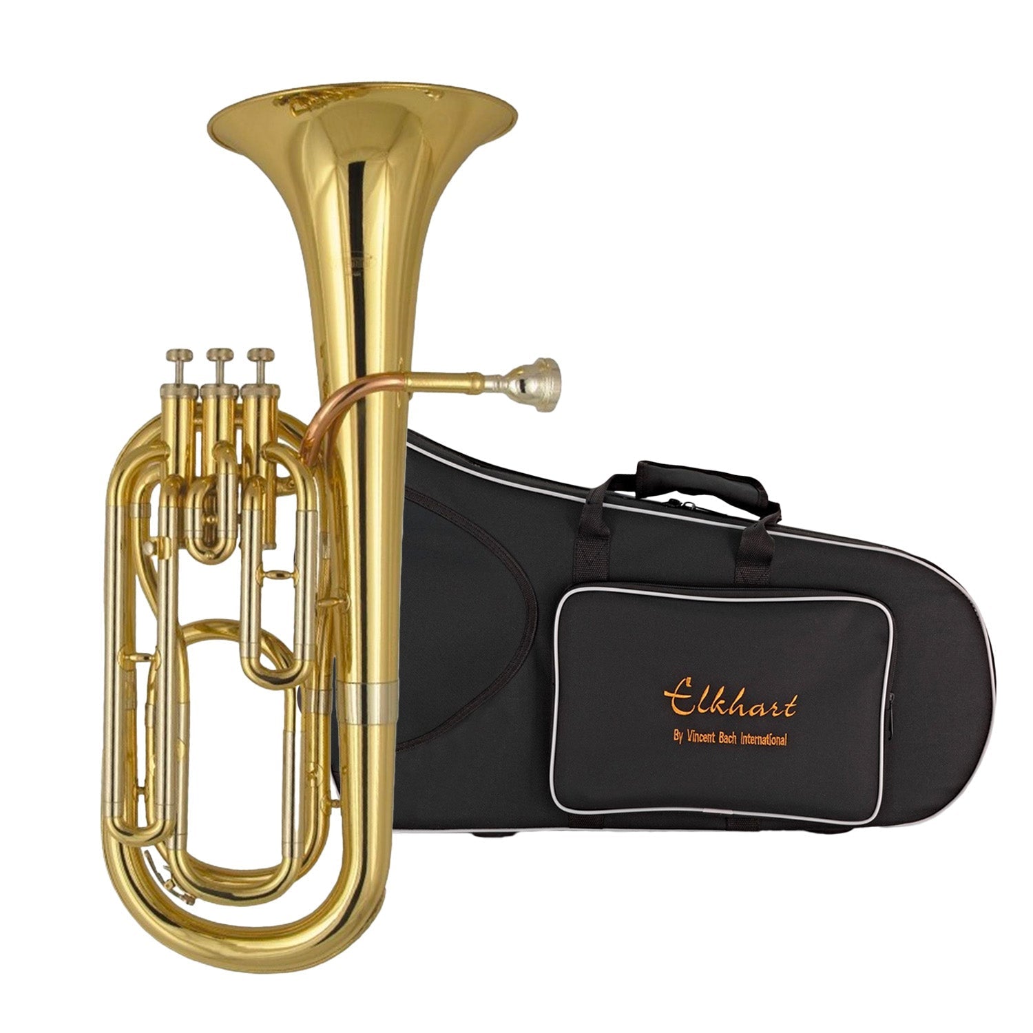 Elkhart 100BH student Bb baritone horn outfit