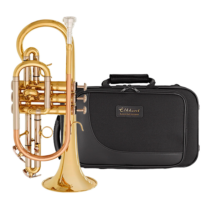 Elkhart 100CR Bb student cornet outfit