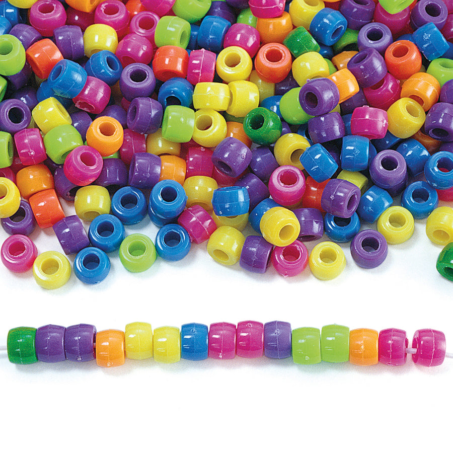 SCO BEADS PLASTIC ASSORTED 450G -Min Qty 12