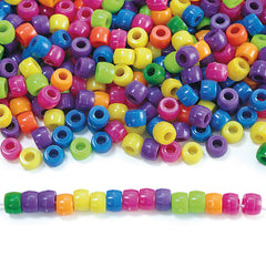 SCO BEADS PLASTIC ASSORTED 450G -Min Qty 12
