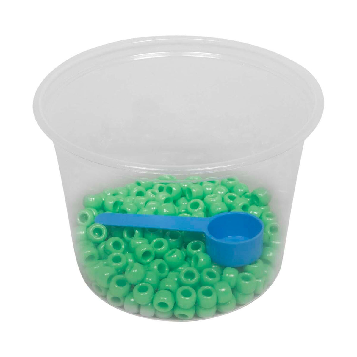 BEAD PLAS LIGHT GREEN PK/200