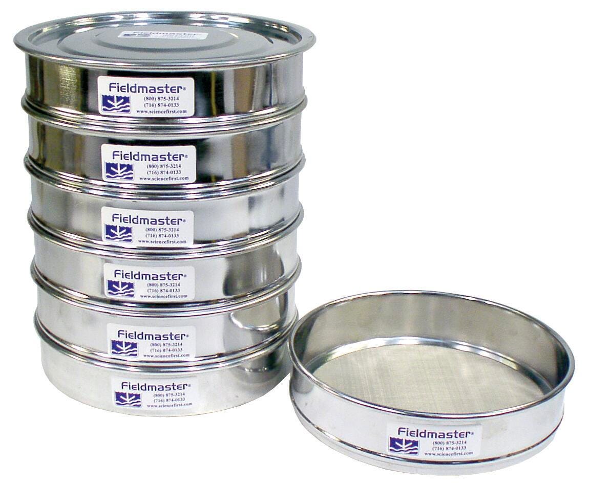 SIEVES SOIL STEEL SET/6