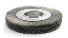 WHEEL BRUSH CRIMPED WIRE MEDIUM FACE 7 INCH .0104 2A