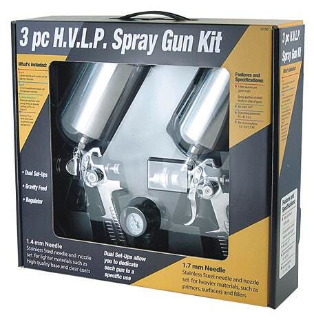3-PC HVLP SPRAY GUN KIT