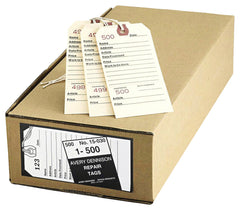 TAG RPAIR DUPL NO1-500 5.25X2.625 MLA AVE15030 SET OF 500