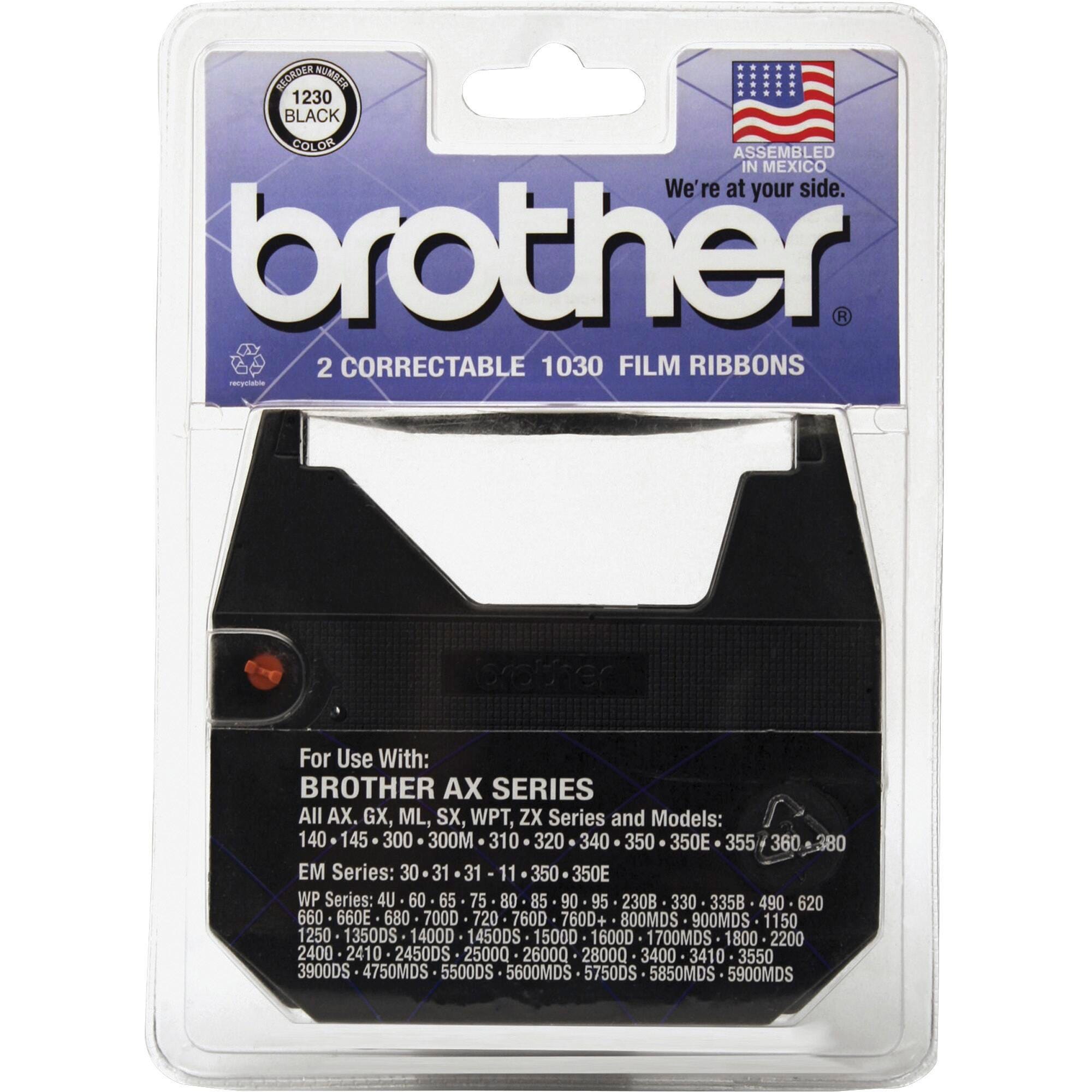 CARTRIDGE RIBBON BLACK BROTHER BRT1230 PK OF 2
