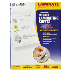 LAMINATE PLASTIC STRIPS 9X12 NG CLEAR CLI65004 PACK OF 50