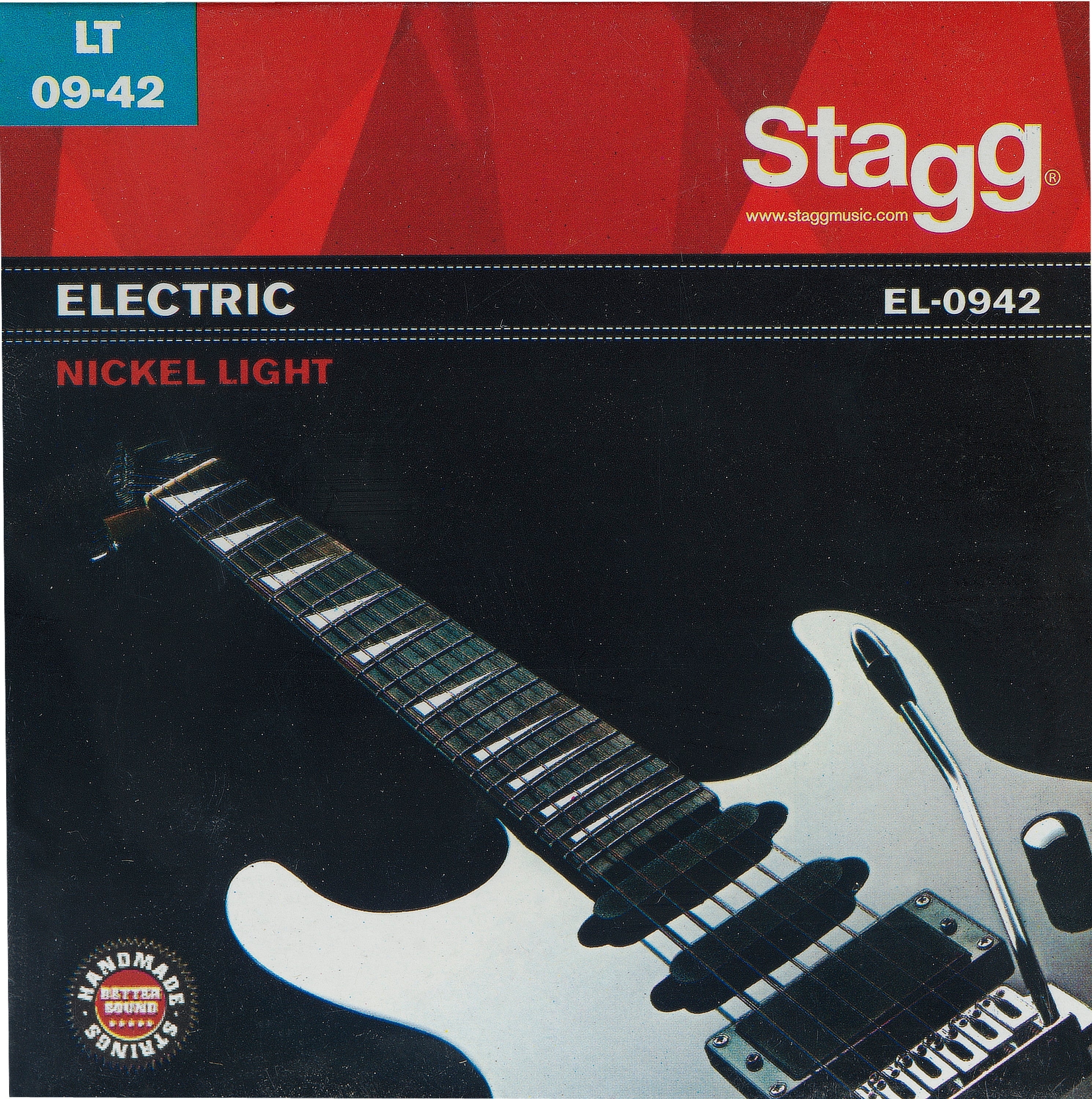 Stagg entry level electric guitar strings - Light