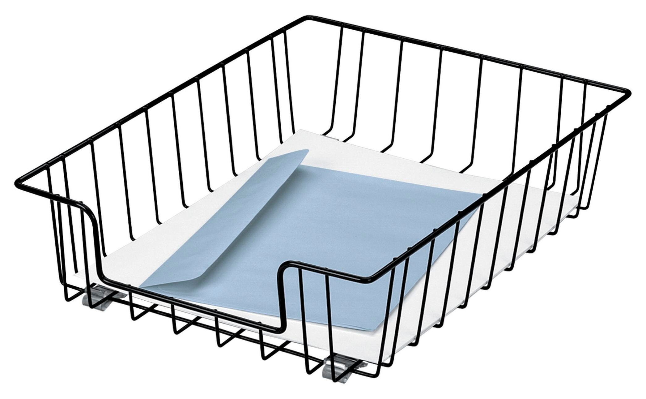 TRAY DESK WIRE LTR 10X14X3 BLK FEL60112