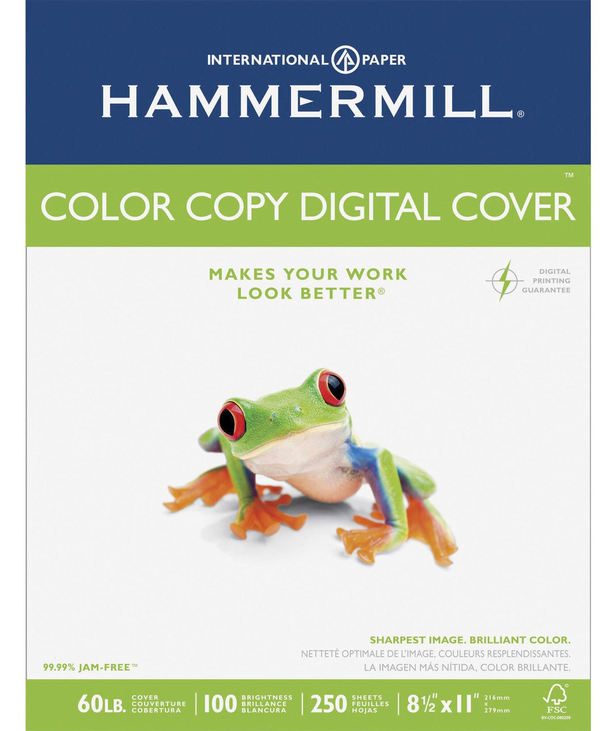 PAPER COPY 8.5X11 IN 60 LB HAM122549 250 SHTS