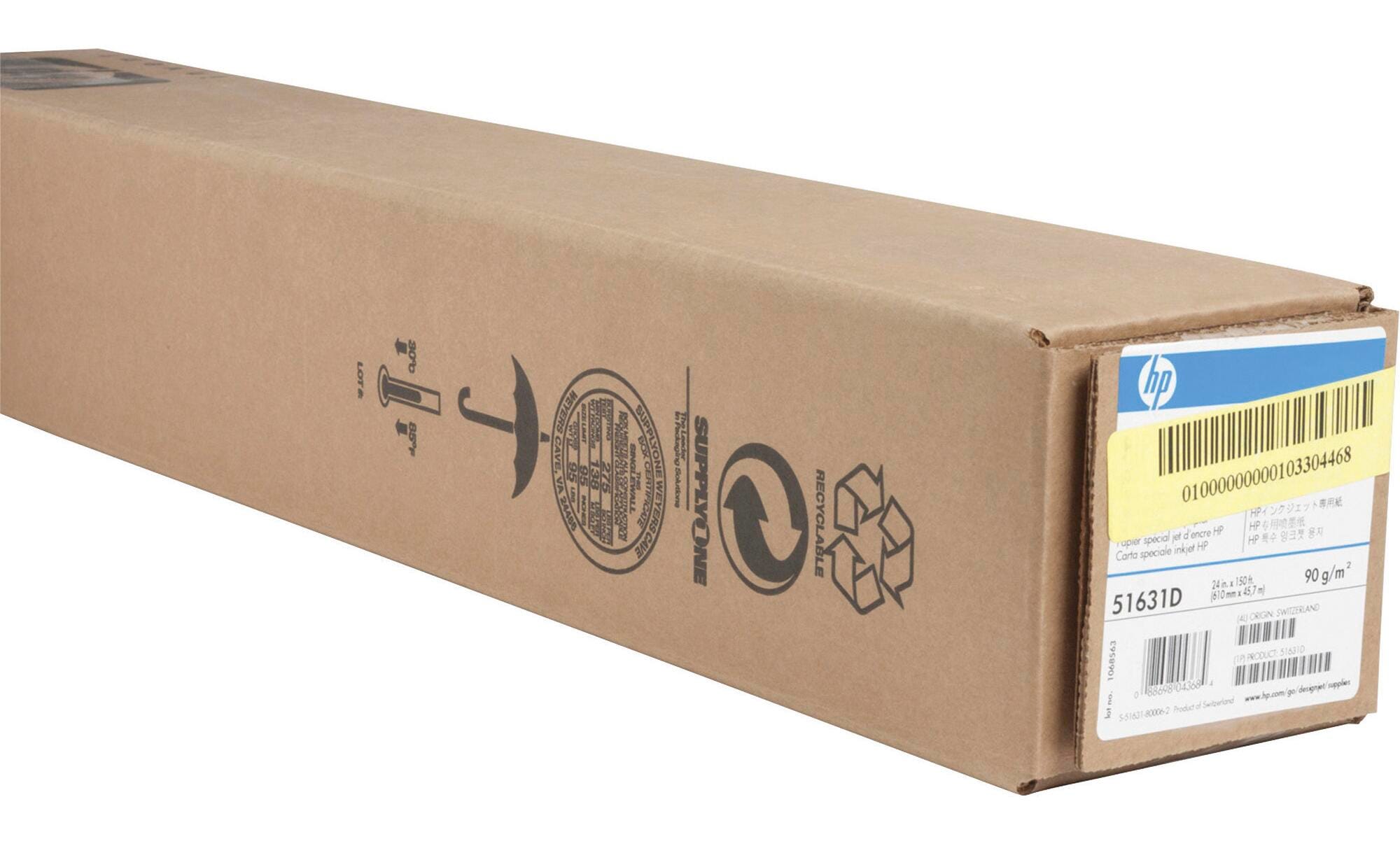 PAPER INKJET HP 24 IN X 150 FT 24 LB HEW51631D