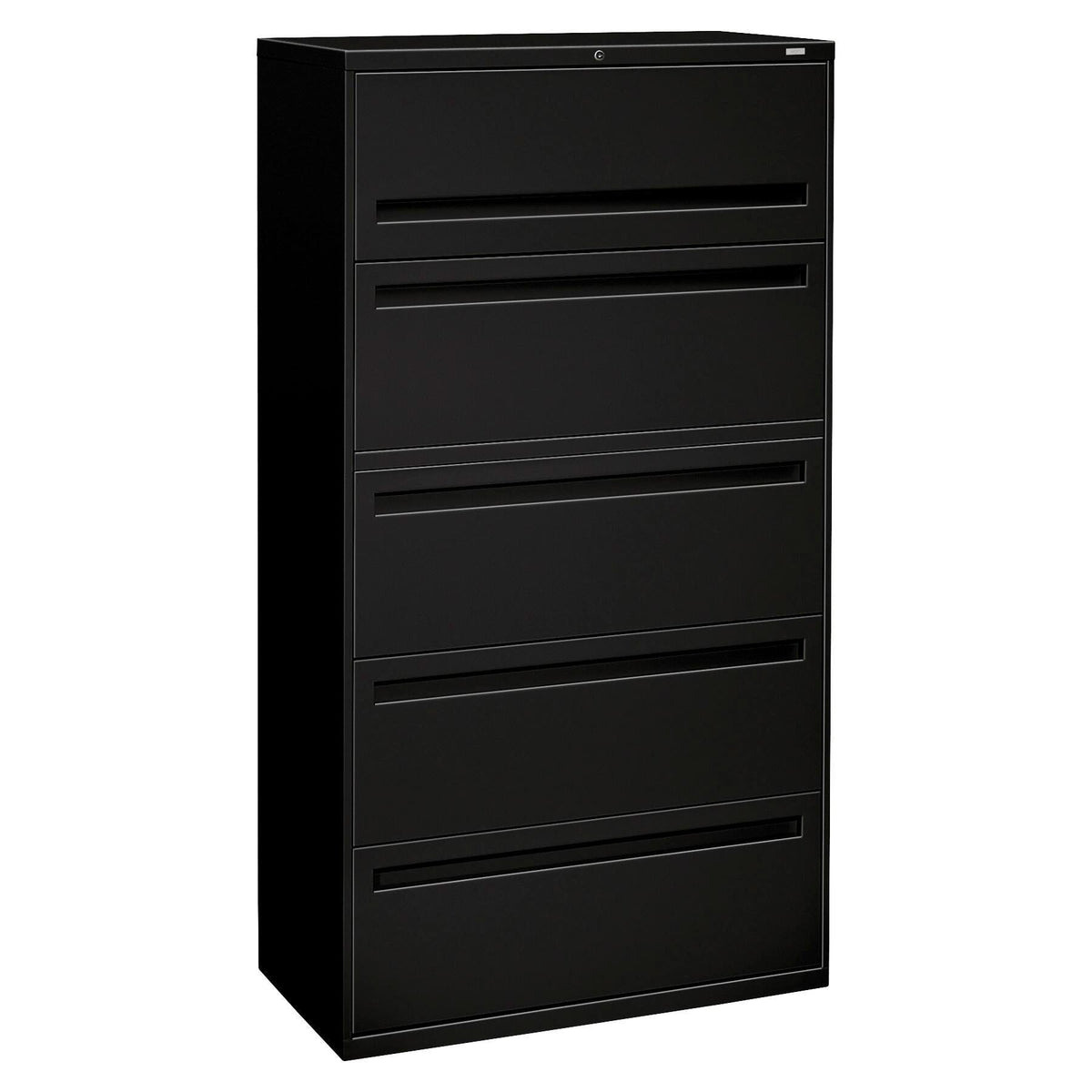 FILE LATERAL 5-DRAWER W/LOCK BLACK HON785LP