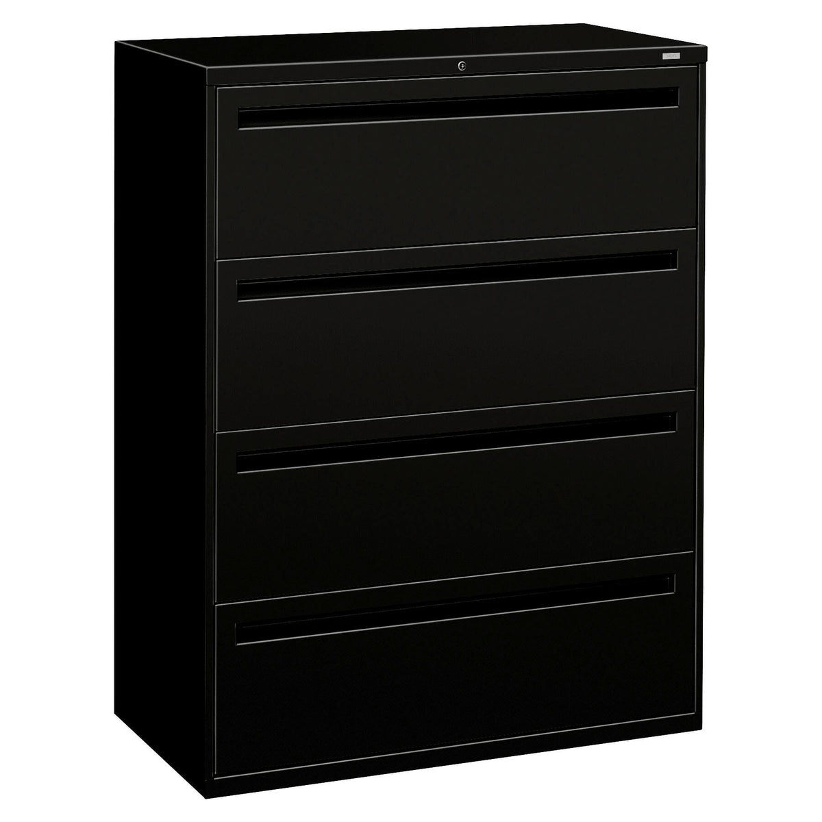 FILE LATERAL 4-DRAWER W/LOCK BLACK HON794LP