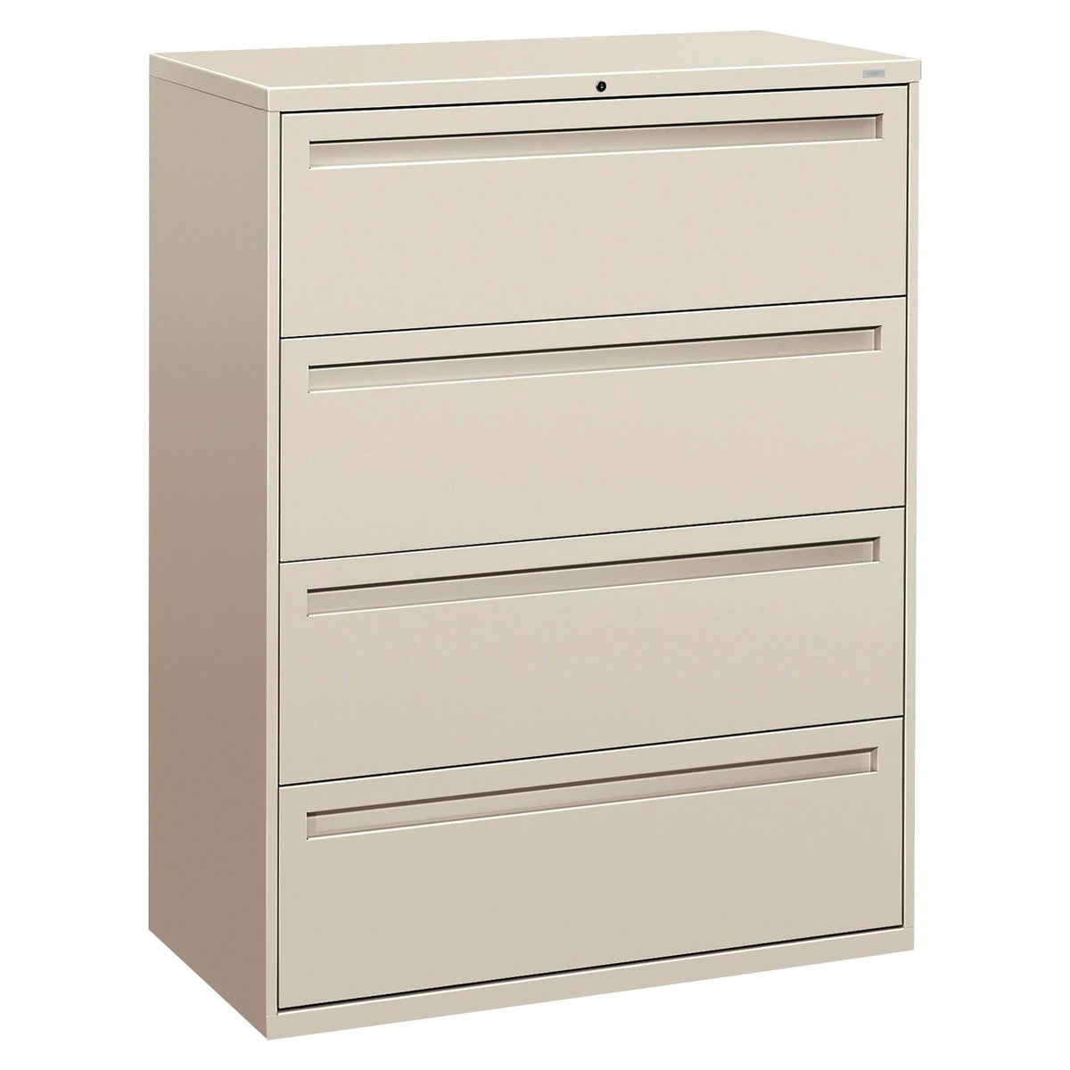 FILE LATERAL 4-DRAWER W/LOCK LIGHT GRAY HON794LQ