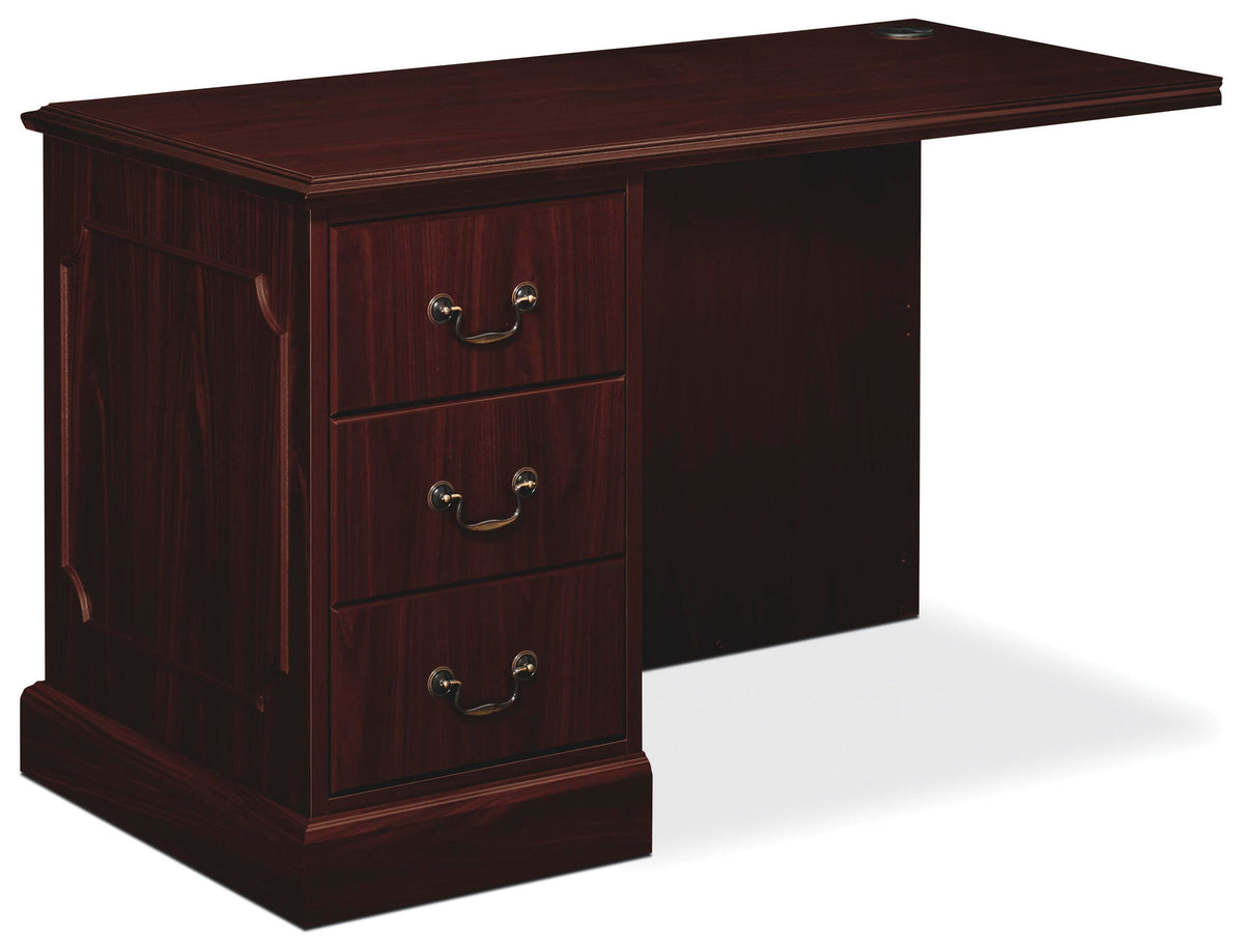 RETURN DESK LEFT PEDEDSTAL F/48W MAHOGANY HON94216LNN