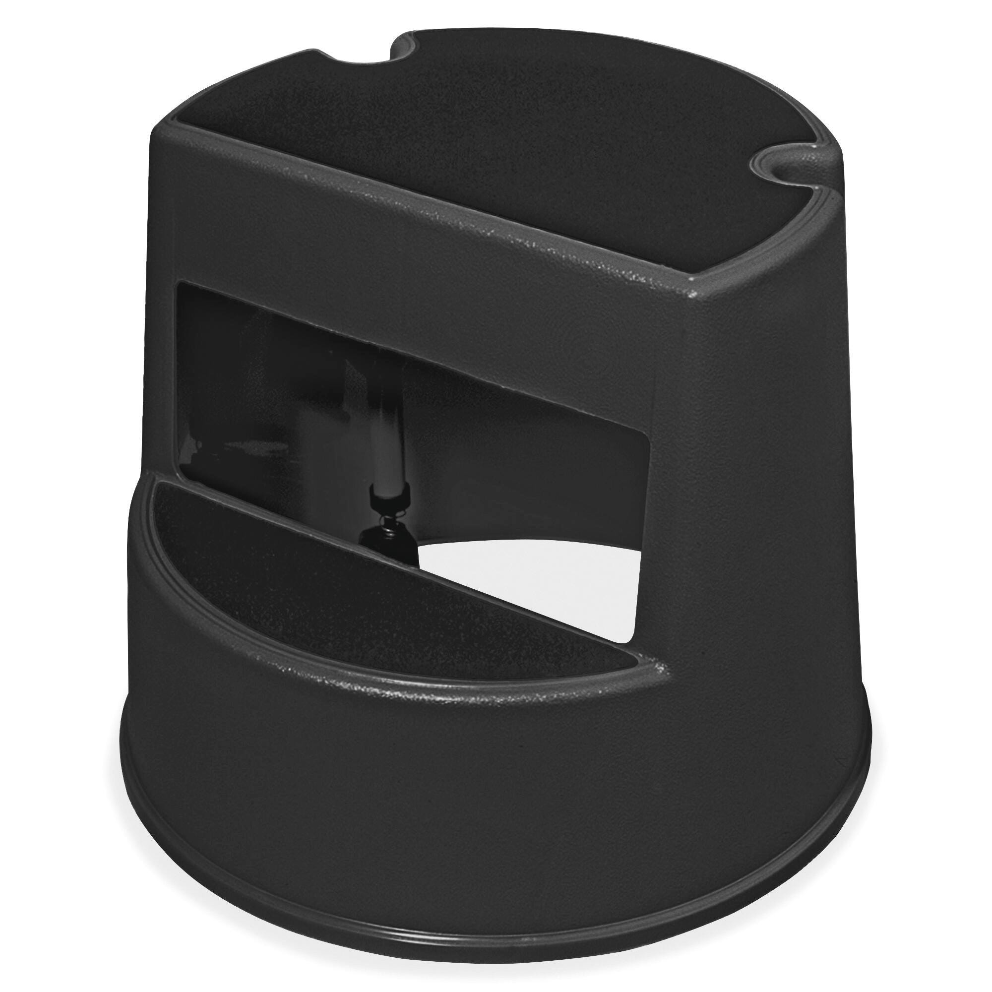STEP STOOL - SP RICHARDS CO - MOBILE TWO-STEP STEP STOOL - 350 IB CAPACITY - 16 W X 13 D X 16 H IN - BLACK COLOR - EACH