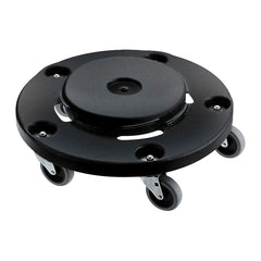 DOLLY - BRUTE EASY TWIST ROUND DOLLY - 350 IB CAPACITY - 18-3/10 W X 6-2/3 H IN - 5 CASTERS - BLACK COLOR - EACH