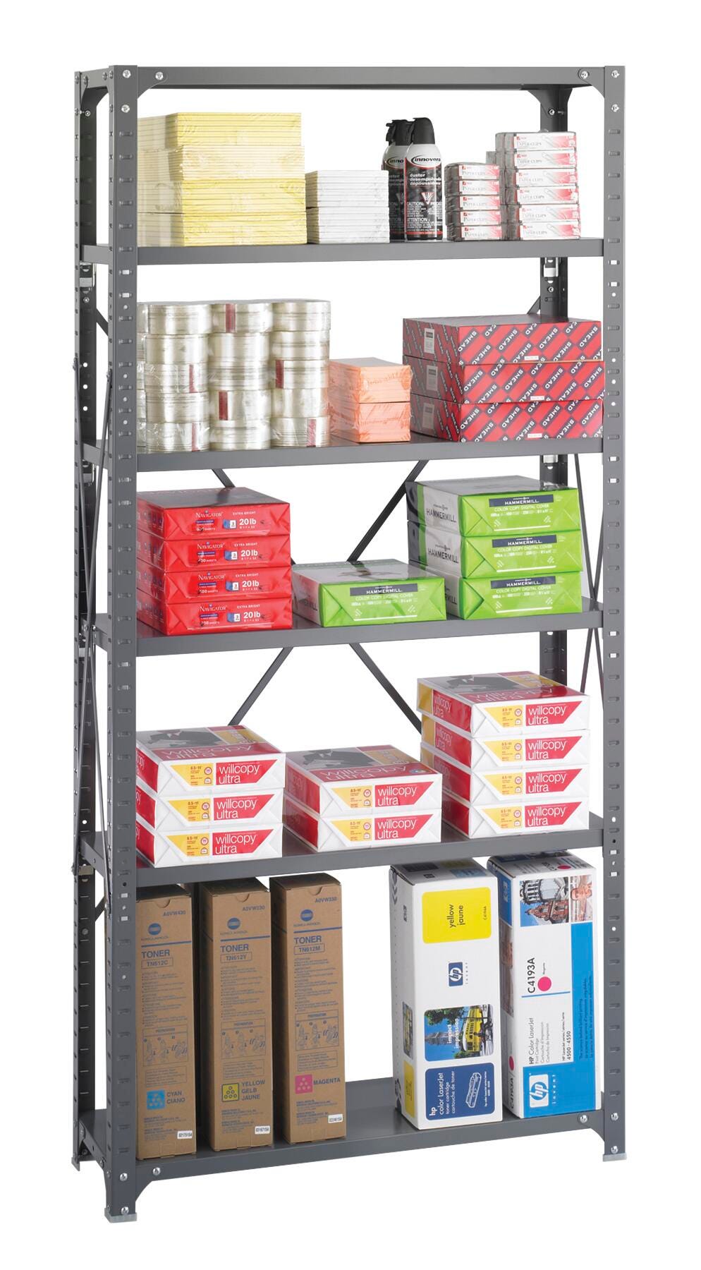 SHELF 36X12 6SHF DGY