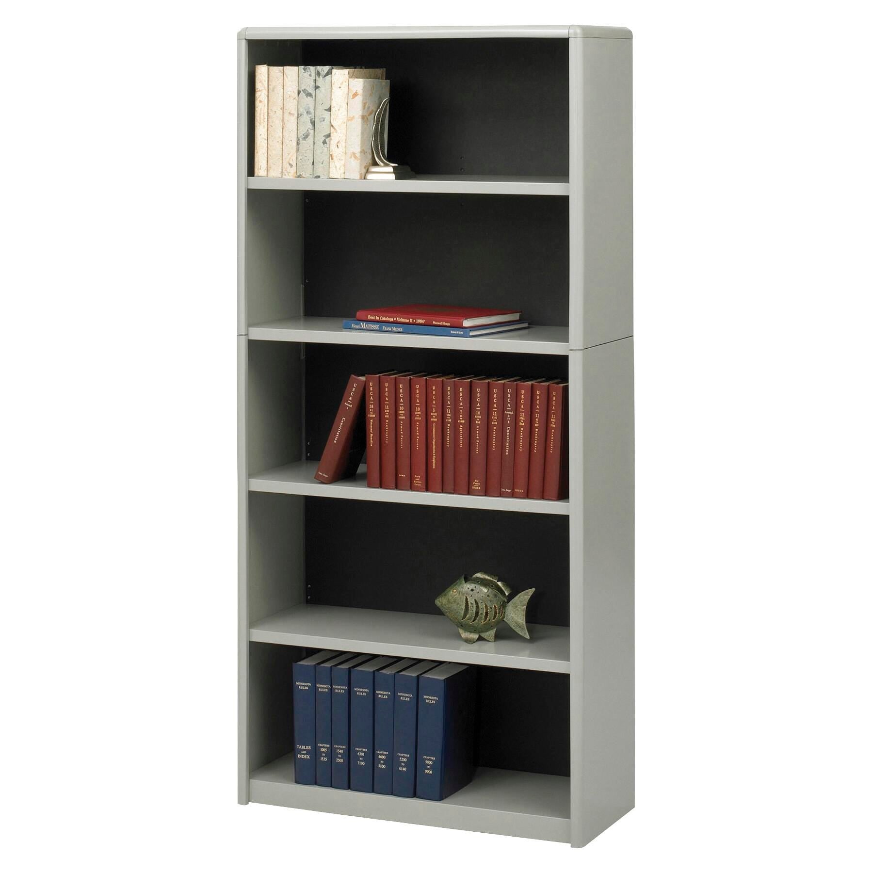 BOOKCASE 5-SHELF GRAY SAF7173GR