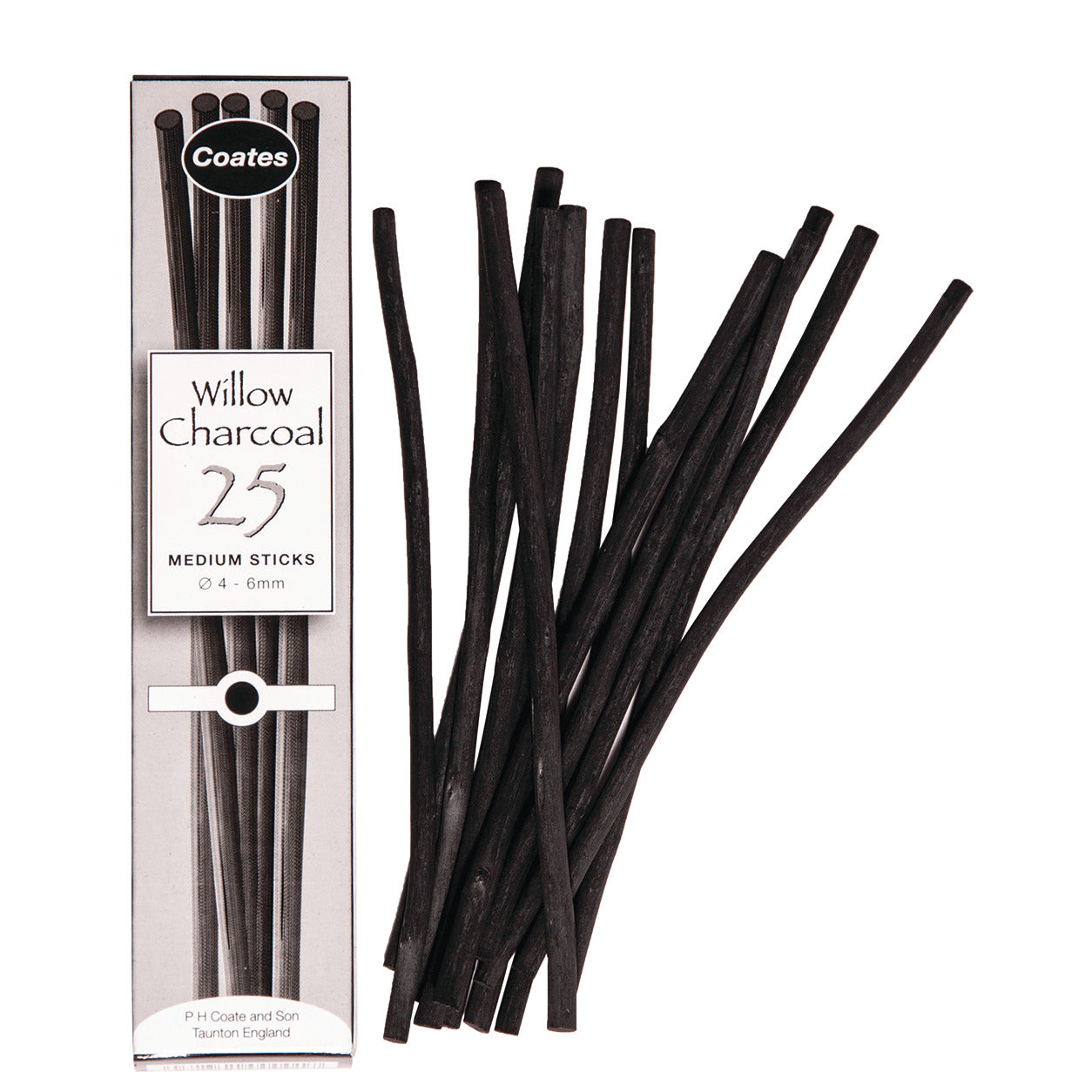 Charcoal Willow Stick Medium Pk25