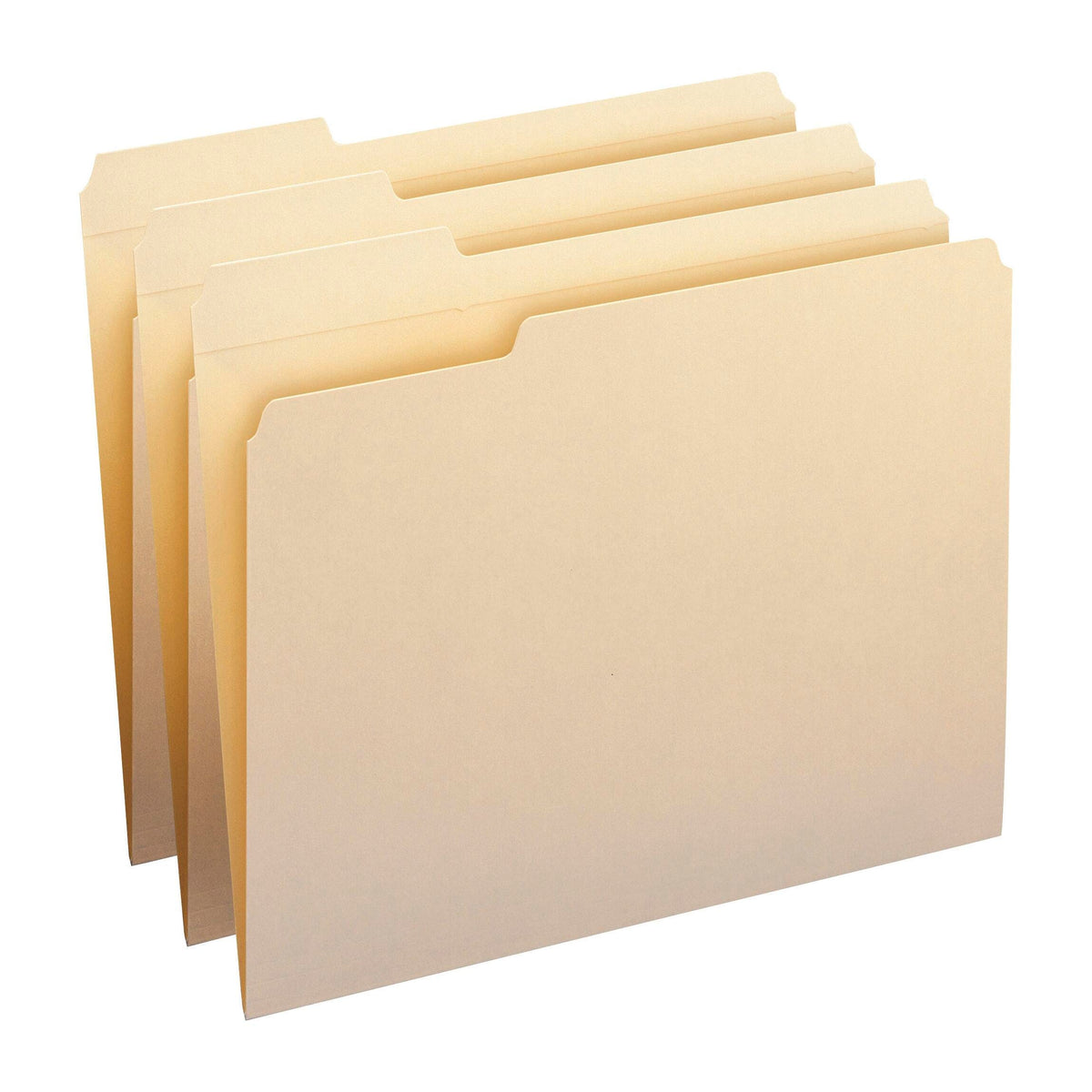 FILE FOLDER LETTER 1/3 LEFT MANILA PK OF 100 SMD10335