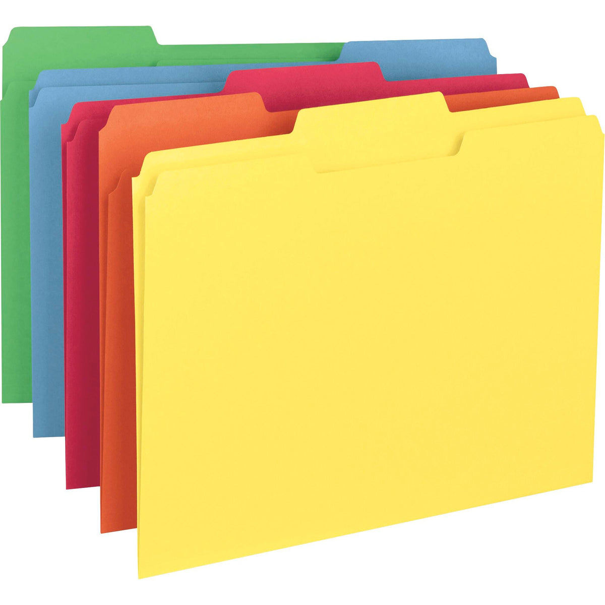 FILE FOLDER LETTER 1/3 CUT ASST SET OF 100 SMD11943