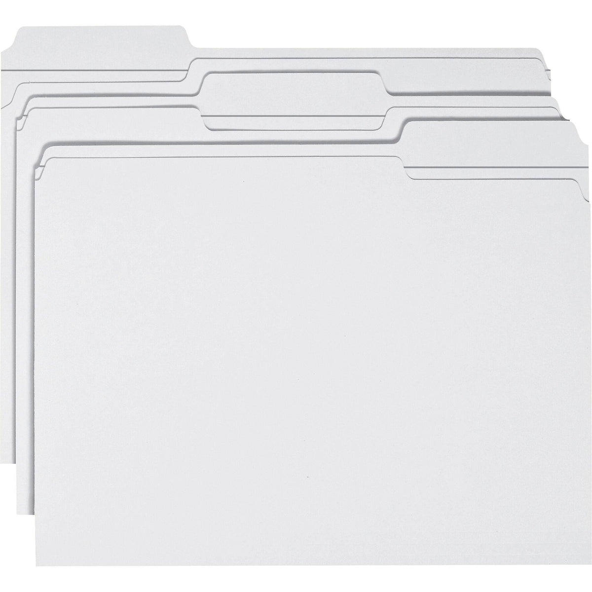 FILE FOLDER LETTER 1/3 CUT WHITE PK OF 100 SMD12834