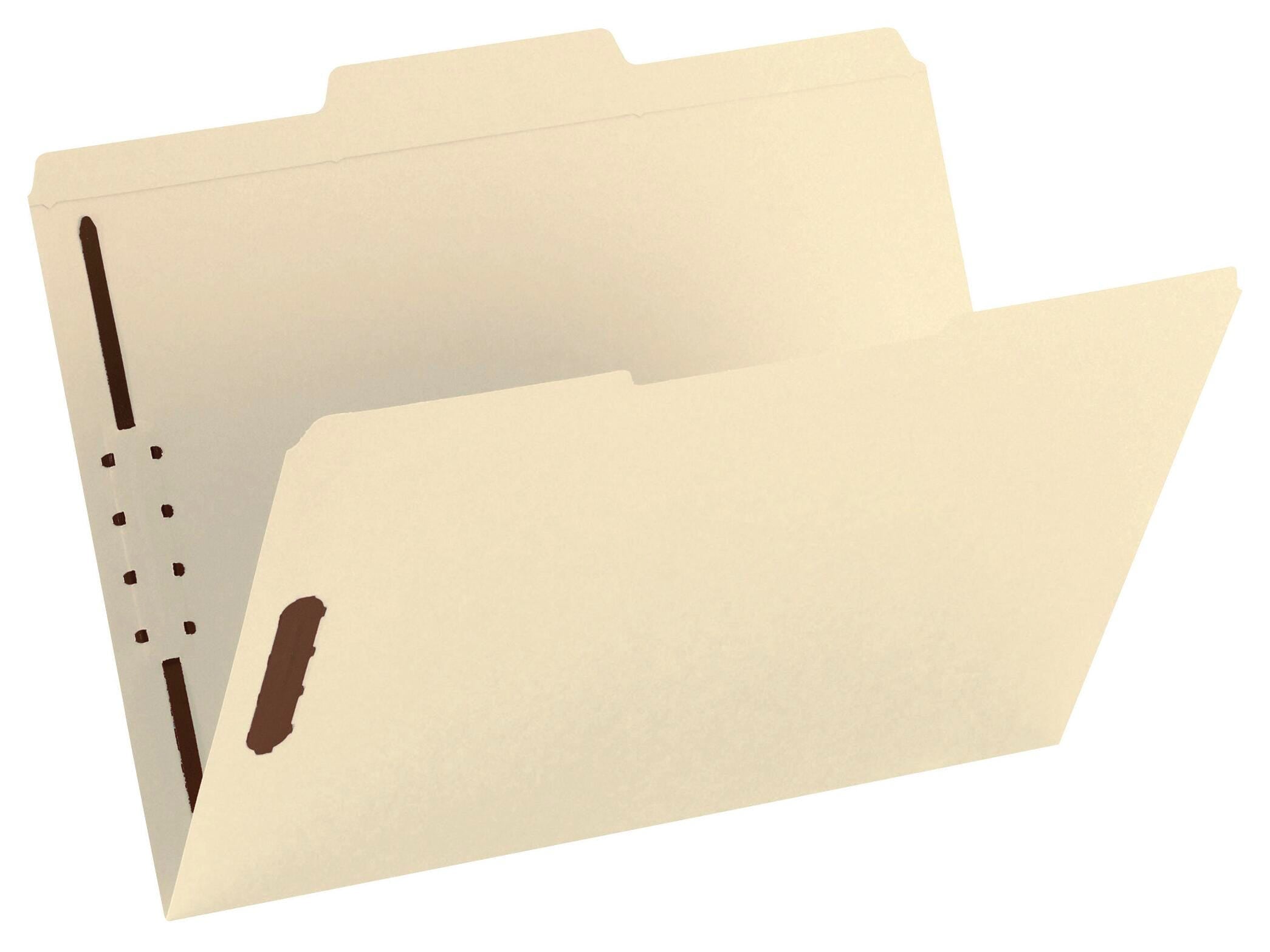 FASTENER FOLDER LETTER 2/5 CUT K STYLE PK OF 50 SMD14580