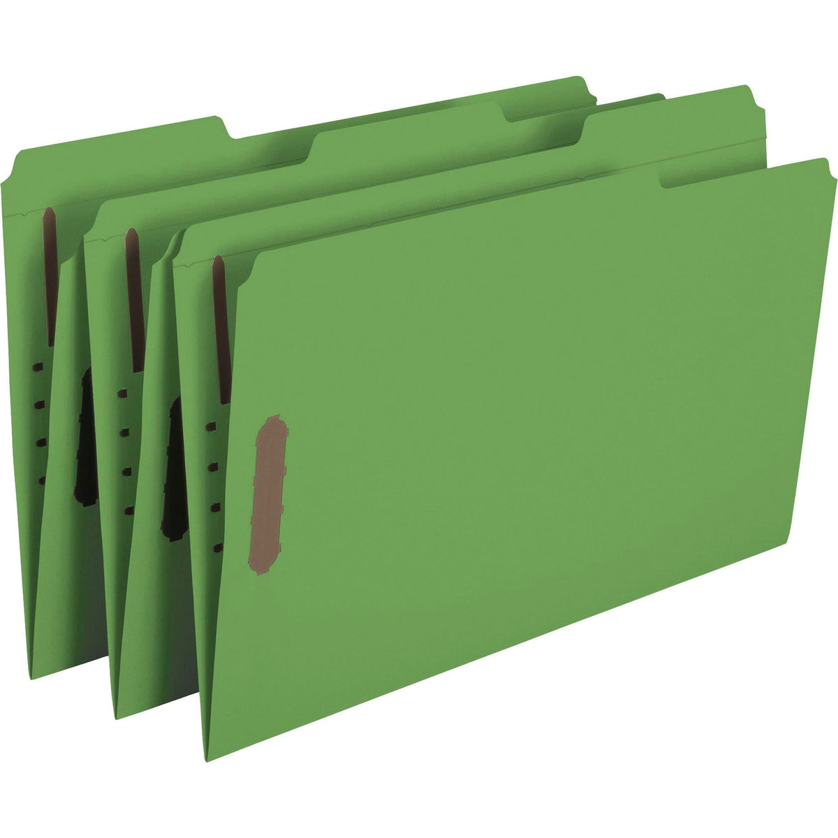 FASTENER FOLDER REINFORCED LEGAL GREEN PK OF 50 SMD17140