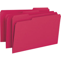 FILE FOLDER LEGAL 1/3 CUT RED PK OF 100 SMD17743