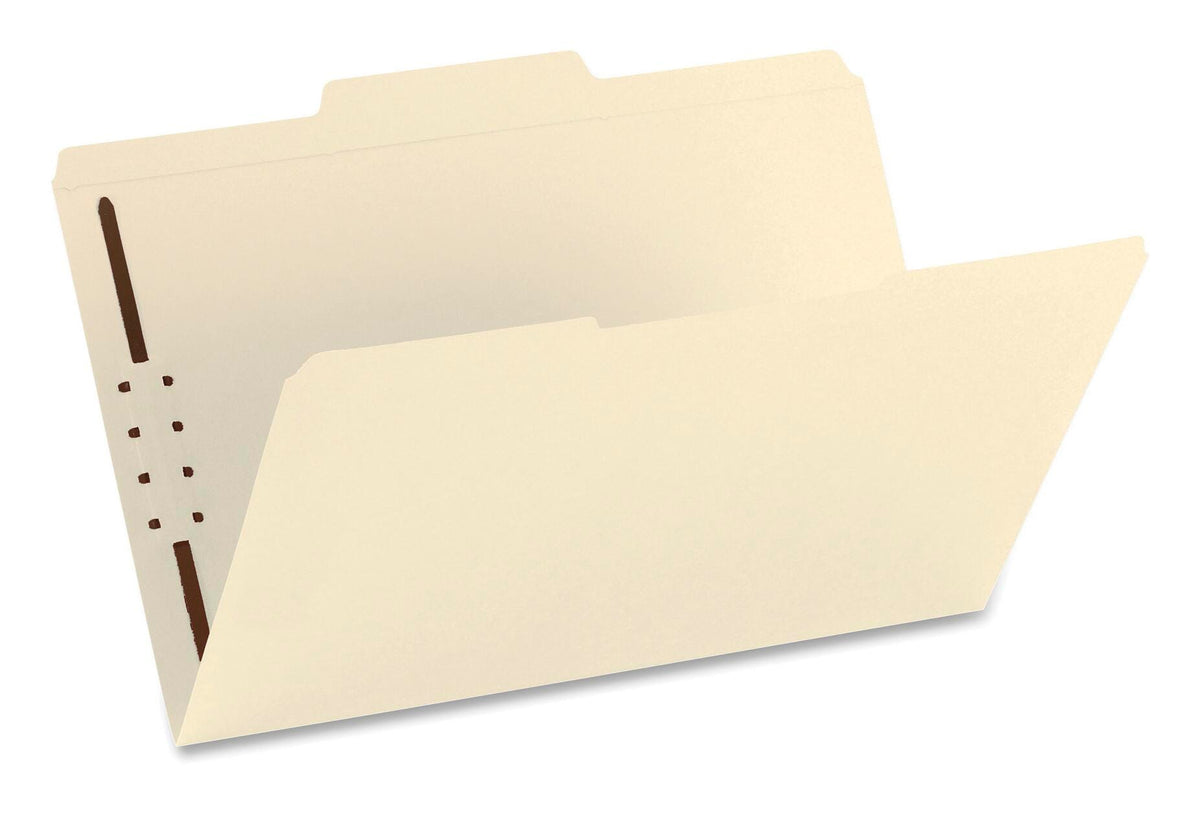 FASTENER FOLDER LEGAL 1/3 CUT K STYLE PK OF 50 SMD19534