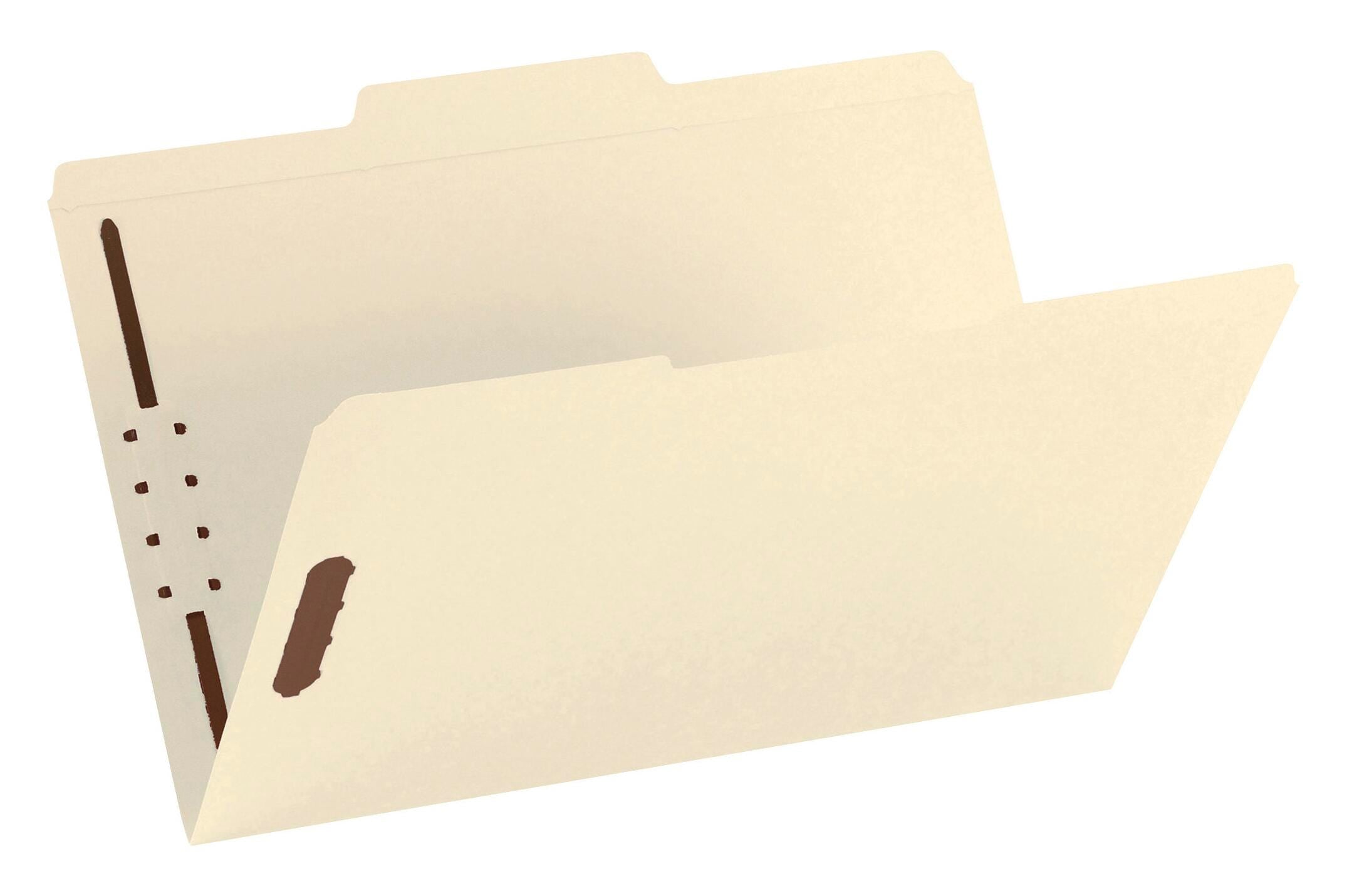 FASTENER FOLDER LEGAL 1/3 CUT K STYLE PK OF 50 SMD19537