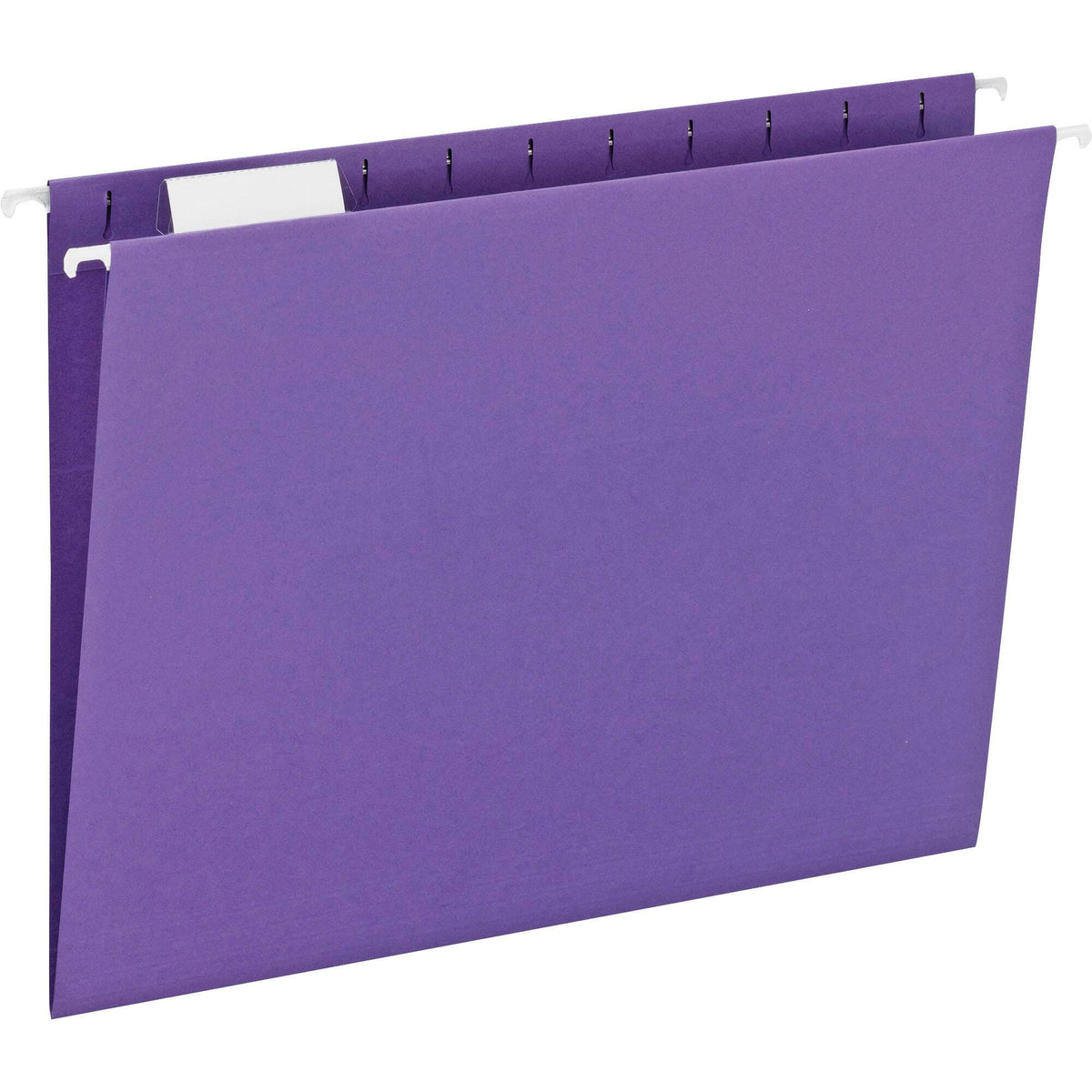 FOLDER FILE HANGING LETTER 1/5 CUT PURPLE PK OF 25 SMD64072