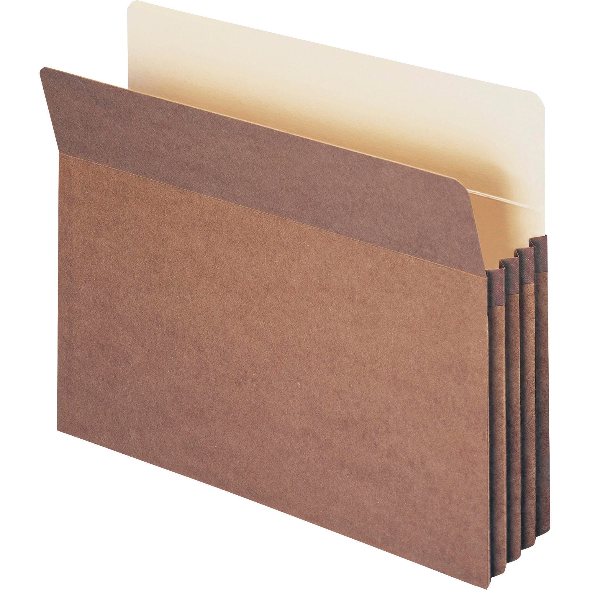 FILE POCKET LETTER 3.5 IN EXP STRAIGHT CUT REDROPE PK OF 25 SMD73224