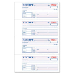 BOOK RECEIPT 2-PART CARBONLESS 2.75X7.25 200-SETS TOP46806