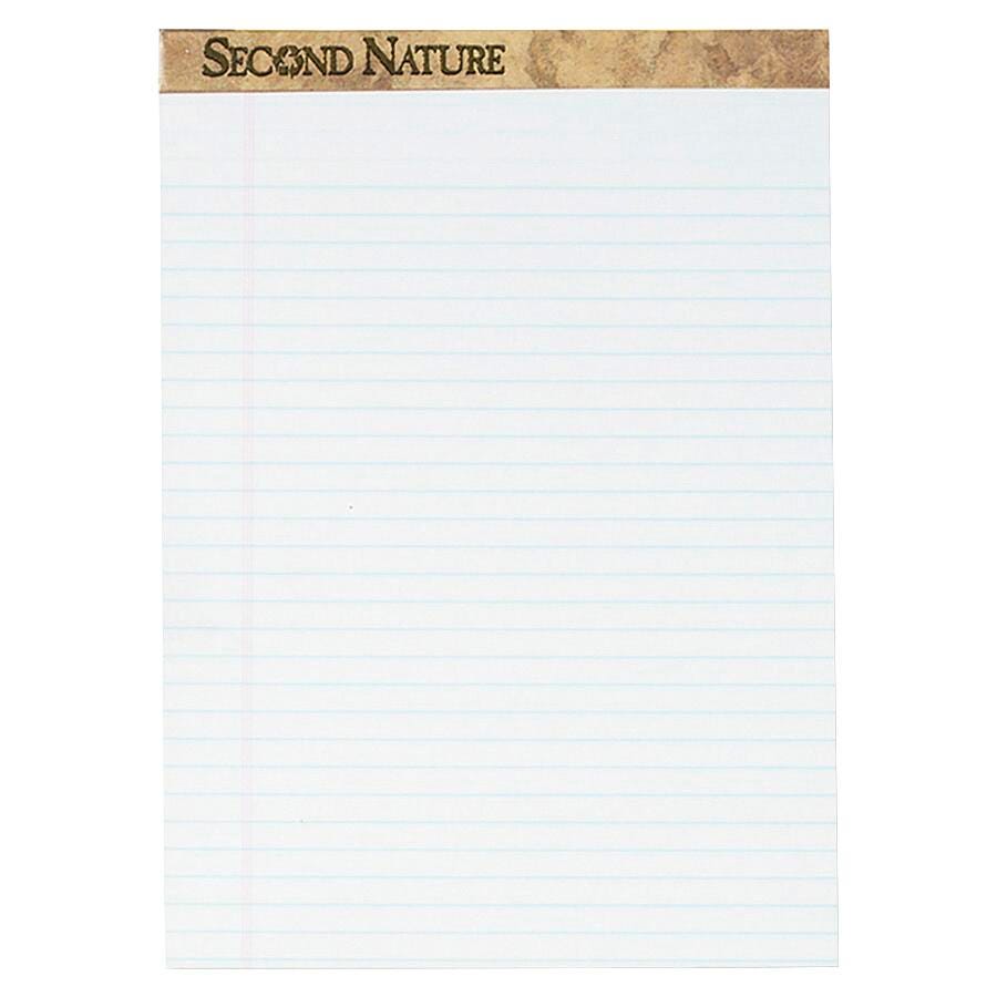 PAD LEGAL RECYCLED 5.5X11.75 IN WHITE 50 SHTS PK OF 12 TOP74880