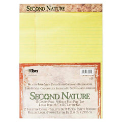 PAD LEGAL RECYCLED 5.5X11.75 IN CANARY 50 SHTS PK OF 12 TOP74890