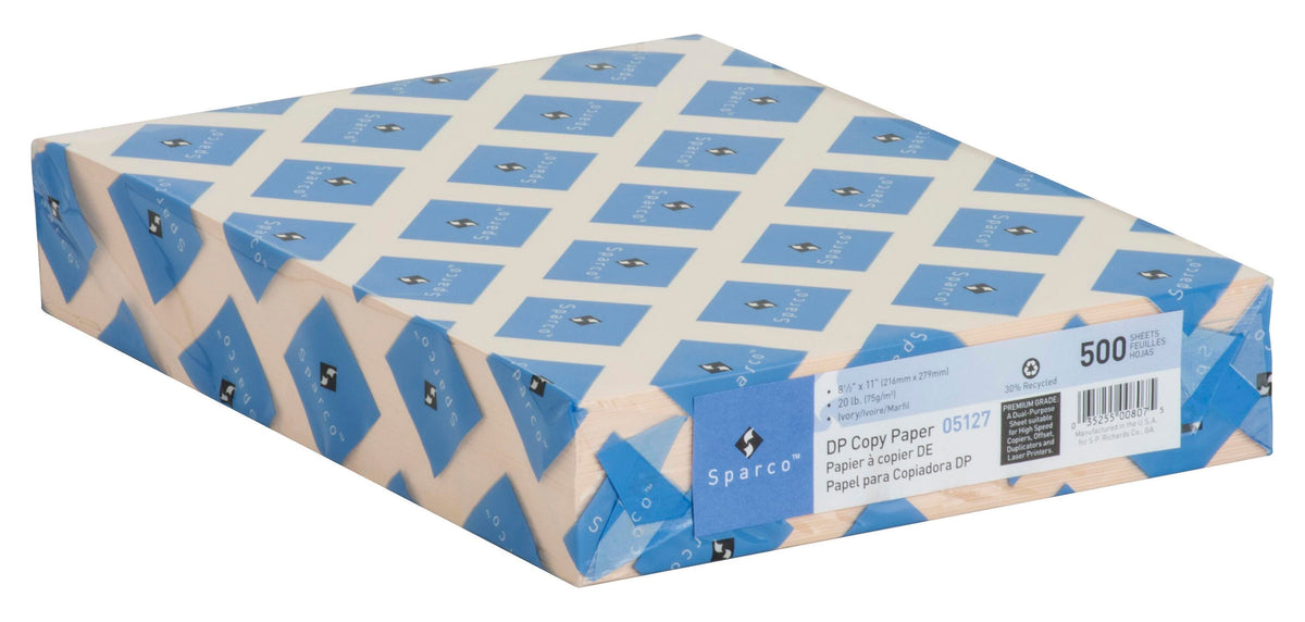 PAPER COPY MULTIPURPOSE 8.5X11 IVORY SPR05127 500 SHTS