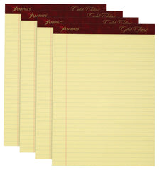 PAD LEGAL 8.5X11.75 IN CANARY 50 SHTS PK OF 4 TOP20032