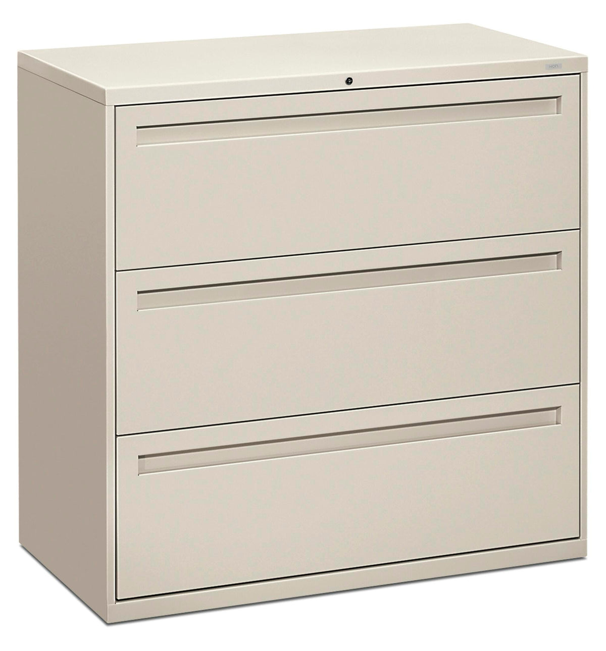 FILE LATERAL 3-DRAWER W/LOCK LIGHT GRAY HON793LQ