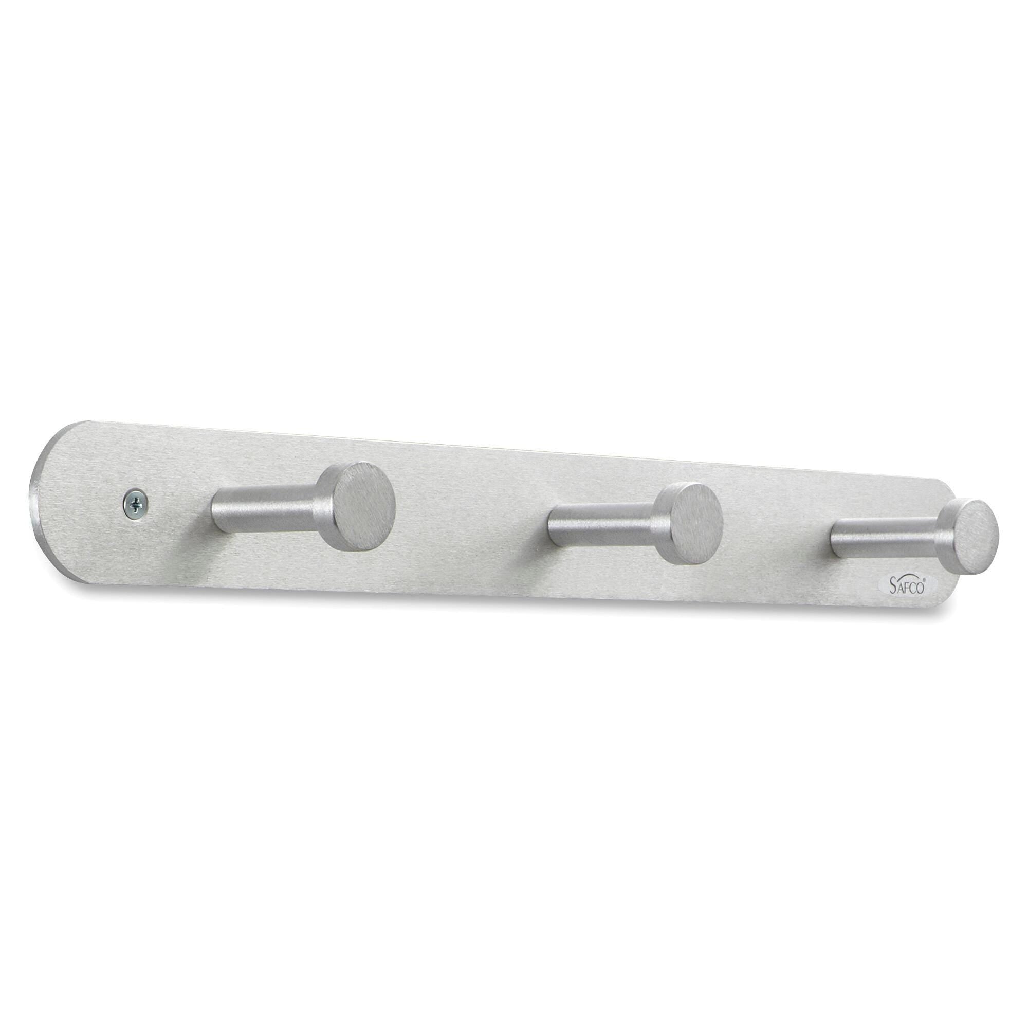 COAT HOOKS NAIL HEAD 18 X2-3/4 X2 3 HOOKS SILVER