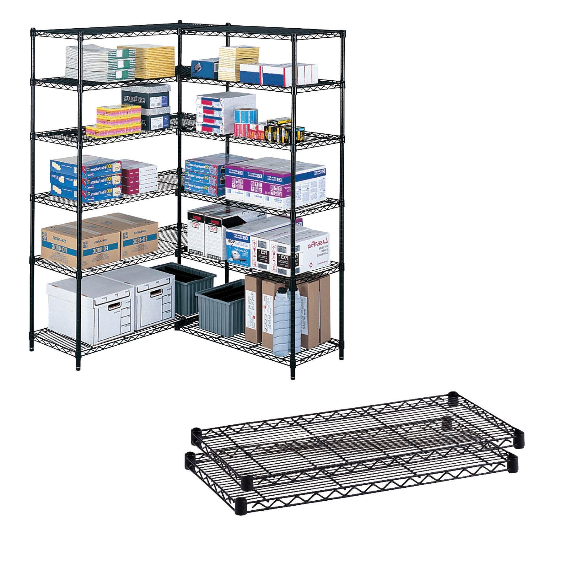 SHELVES 36X24 2/CT BK