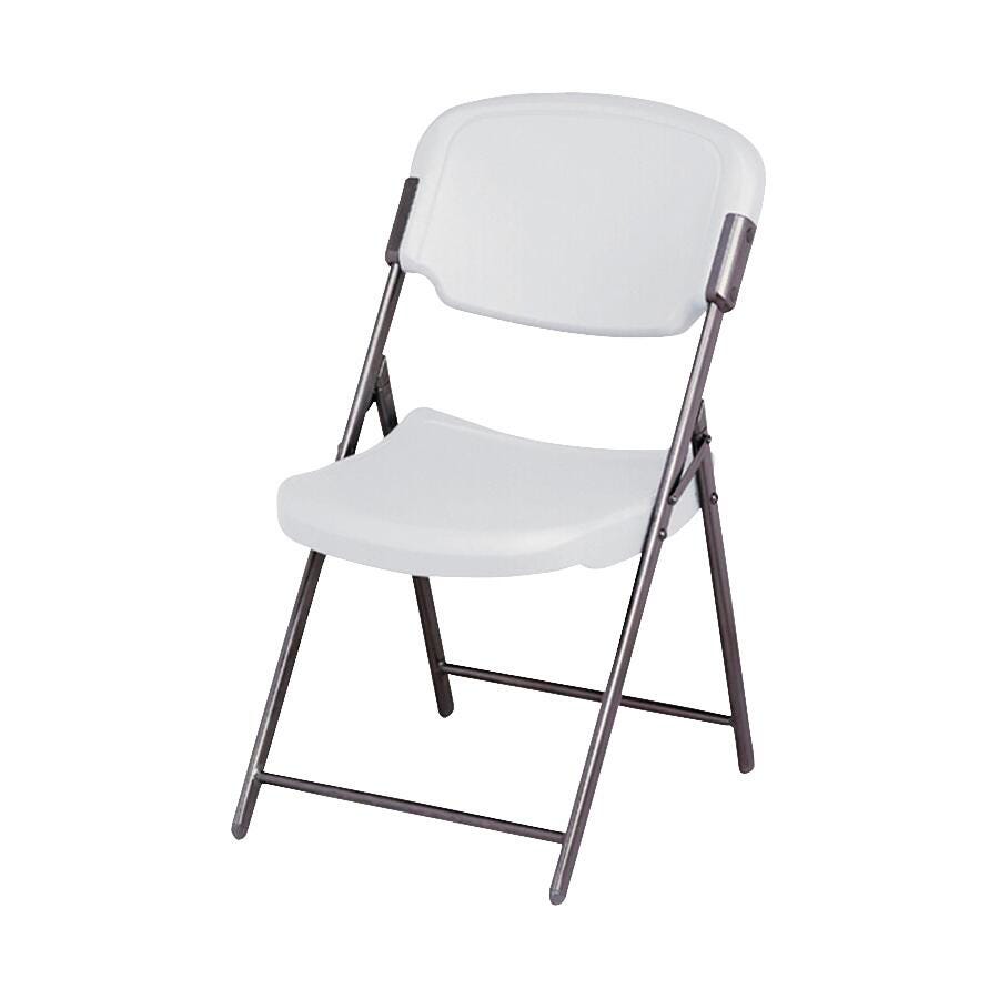CHAIR FOLDING PLASTIC/STEEL FRAME 18-3/4X21-1/2X35-1/2 PLAT ICE64003