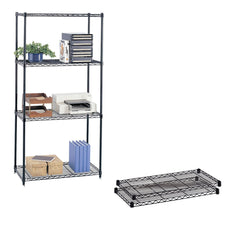 SHELVES 36X18 WIRE 2PK BK