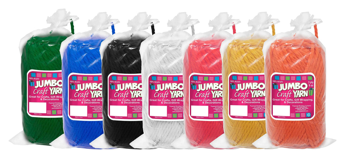YARN JUMBO ROVING PEPPERELL 8 OZ 3 PLY ASSORTED SET OF 7