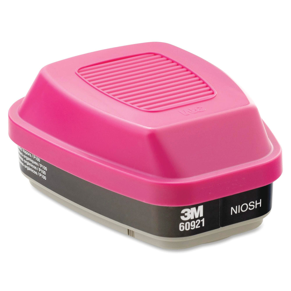 MASK REPLACEMENT FILTER ORGANIC VAPOR/ACID GAS BLACK/PINK PK OF 2 MMM60921