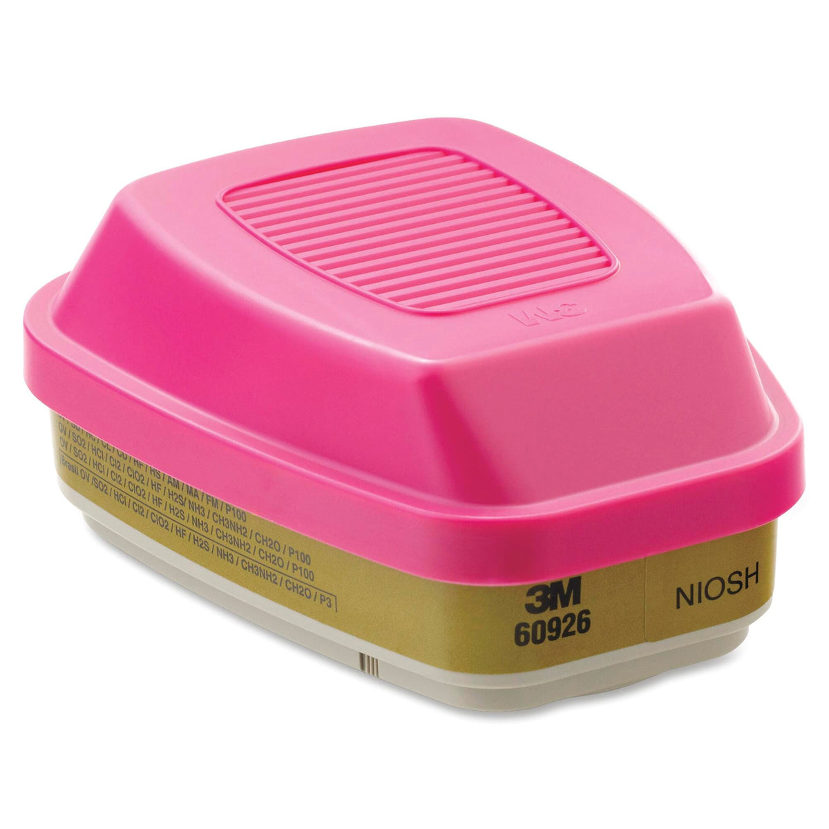 MASK REPLACEMENT FILTER ORGANIC VAPOR/ACID GAS PINK/YELLOW PK OF 2 MMM60926