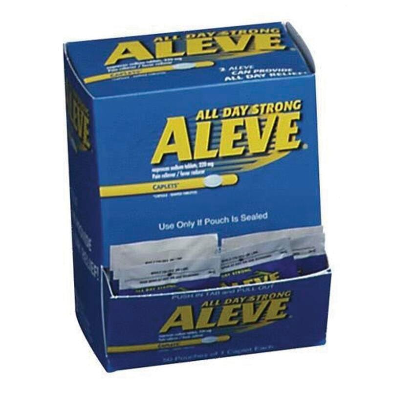ALEVE CAPLETS PAIN RELIEF 1/PK ACM90010 PACK OF 50